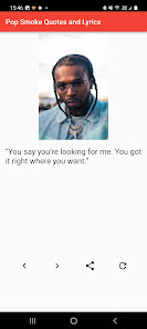 Screenshot 5 Pop Smoke Quotes and Lyrics android