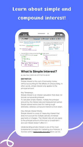 Simple Interest Formula Screen 3