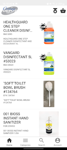 Android application PBJ Shop screenshort