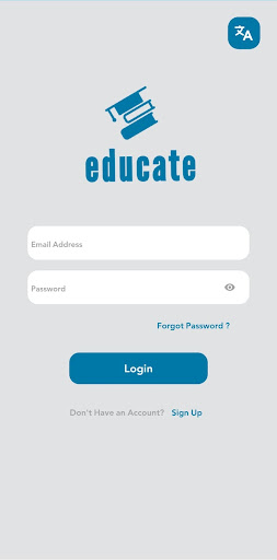 Android application Educate E-Learning screenshort