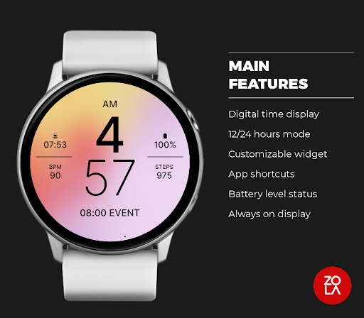 Romantic Flat Watch Face Screen 2