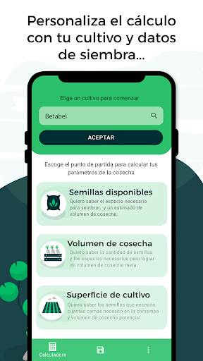 Calculadora de Siembra Screen 2