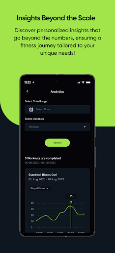 Android application Fitertz Connect screenshort