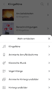 Klingeltöne für Android™ Bildschirmfoto