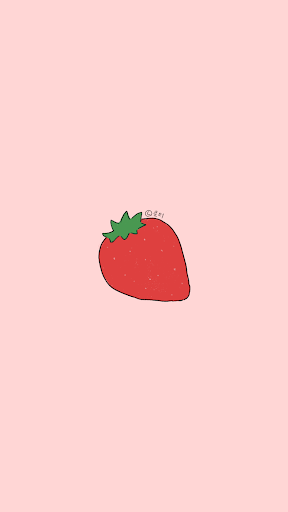 Android application 카카오톡 테마 - 대충 딸기가 좋아 테마 screenshort