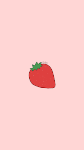 카카오톡 테마 - 대충 딸기가 좋아 테마
