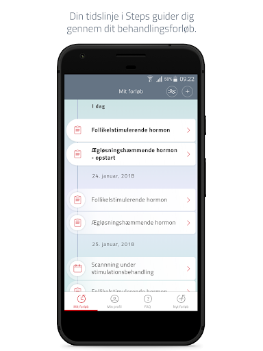 Android application Steps screenshort