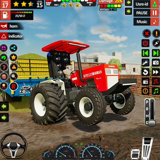 Real Indian Tractor Farming 3D