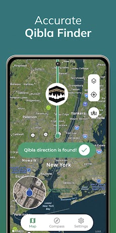 キブラコンパス - Qibla Finder 100%のおすすめ画像1