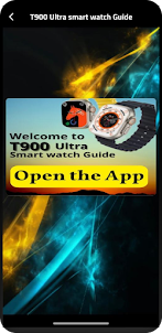 T900 Ultra smart watch Guide