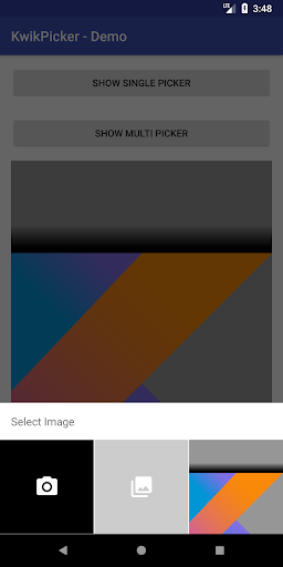 Kwik Picker Library Sample Screen 2