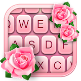 Pink Rose Keyboard icon