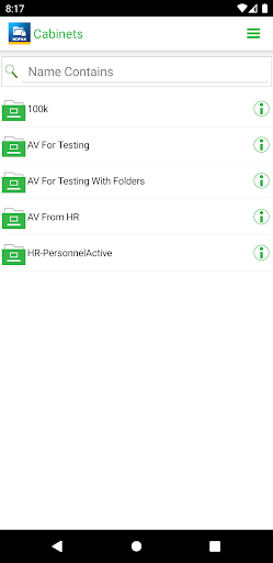Kofax PSIsafe Mobile Screen 2