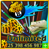 Coins and Cash for 8 ball Pool Prank : unlimited icon