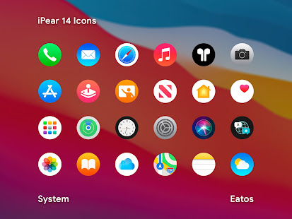 iPear 14 Round Icon Pack v1.2.1 APK Patched