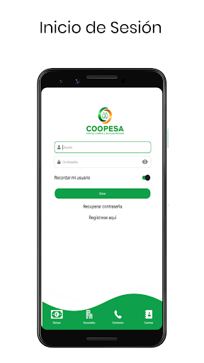 Android application Coopesa screenshort