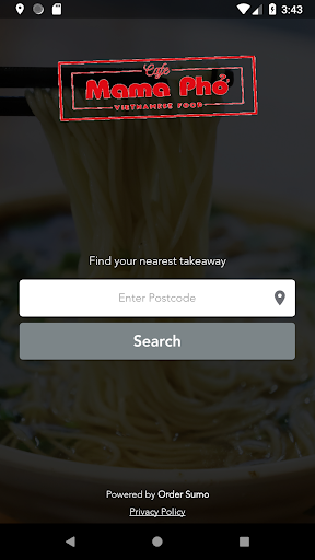 Android application Cafe Mama Pho screenshort