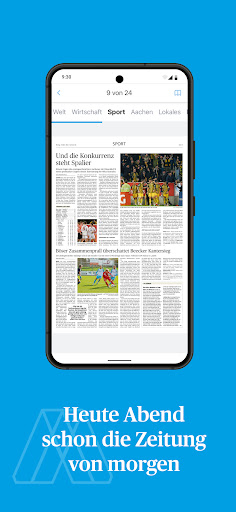 Aachener Zeitung E-Paper Screen 2