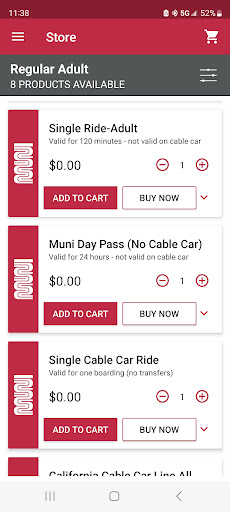 Android application MuniMobile screenshort