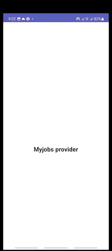 Android application MyJobs Provider screenshort