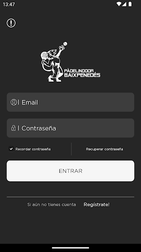 Android application Padel Indoor Baix Penedes screenshort