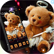 Cute Angel Teddy Bear Theme  Icon