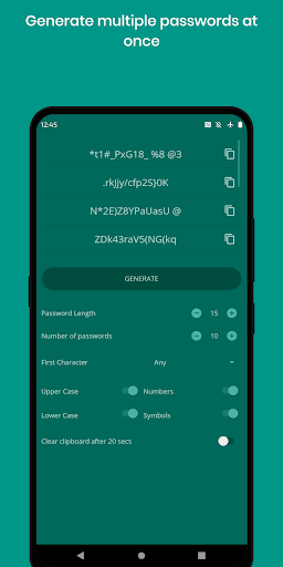 Strong Password Generator Screen 2