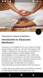 Vipassana Meditation, Techniques