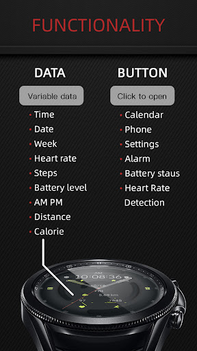 Flat Vortex For Wear OS Screen 2