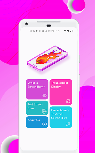 Android application Screen Burn Check screenshort