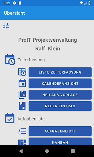 ProIT Projektverwaltung Screen 2