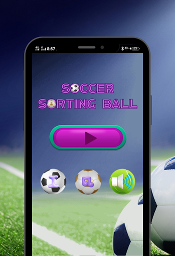 Android application Soccer Sorting Balls screenshort