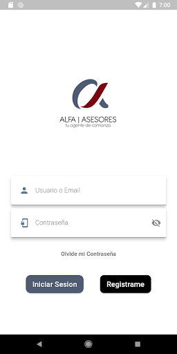 ALFA APP Screen 2