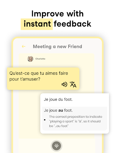 Screenshot of Univerbal AI Language Learning