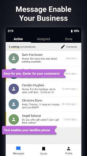 Android application Numa screenshort