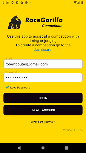 RaceGorilla Competition Screenshot 1 - AppWisp.com