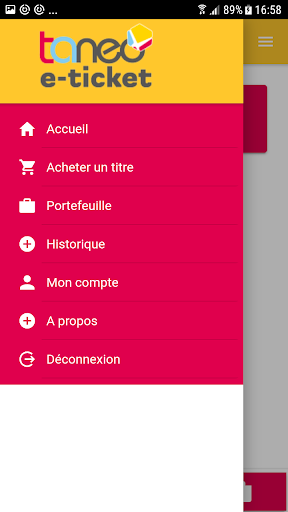 Taneo e-ticket Screen 2
