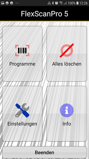 Android application FlexScanPro - Universallösung screenshort