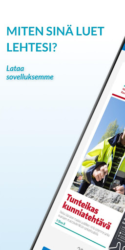 Android application Pitäjäläinen – päivän lehti screenshort