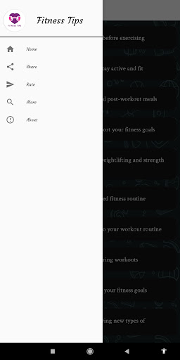 Fitness Tips Screen 3