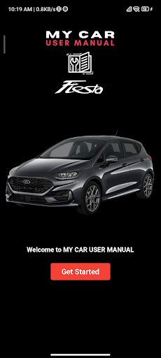 Android application My Car User Manual Ford Fiesta screenshort