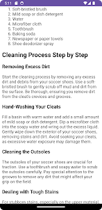 Soccer Shoes Cleaning Guide