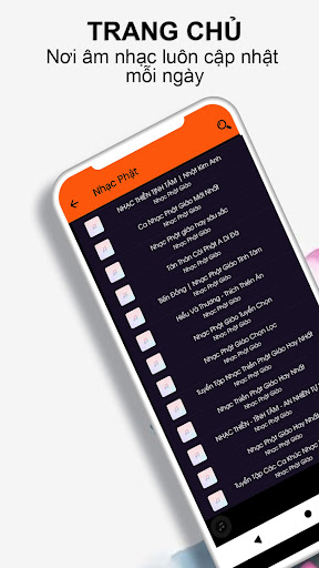 Android application Tuyển Tập Nhạc Thiền Phật Giáo screenshort