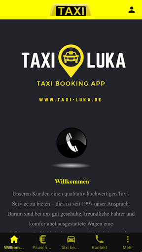 Android application Taxi Bad Nauheim screenshort
