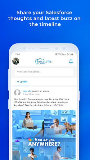 Android application Forcetalks screenshort