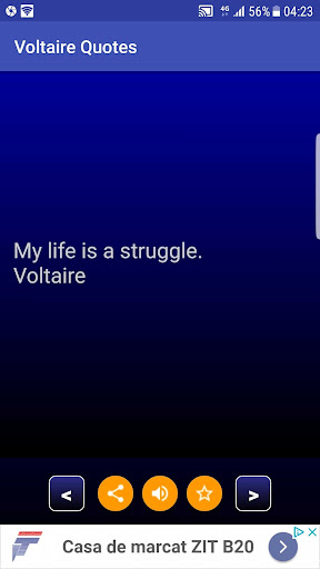 Voltaire Quotes Screen 2