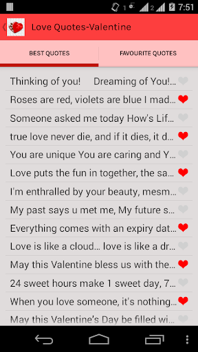 Love Quotes-Valentine Screen 3