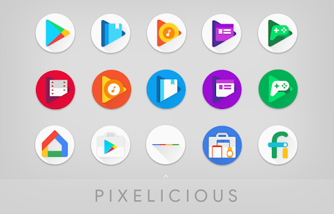 Zrzut ekranu pakietu ikon Pixelicious
