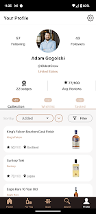 Abov Whiskey App Screenshot