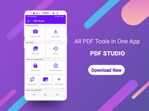 Android application PDF Studio - Convert Files to screenshort